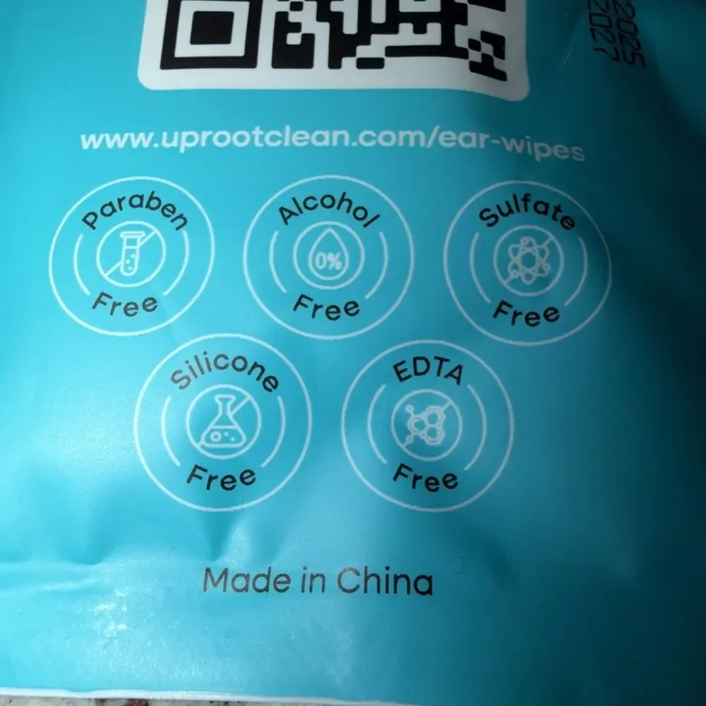 Uproot Clean Cat Dog Ear Cleaner Finger Wipes 8 Wipes Disposable Dog Ear Wipe